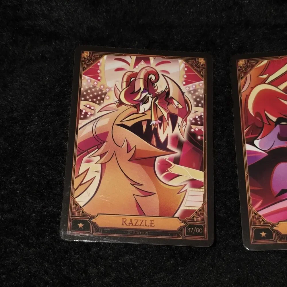 Lot Of 2 Hazbin Hotel Cards Razzle Frank 19/60 37/60 Trading Card Dazzle Keekee